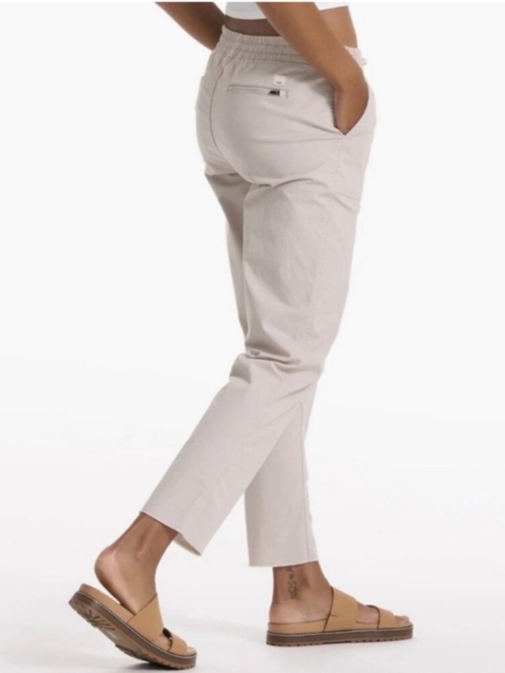 Vouri Organic Cotton Beige Vintage Ripstop Pant VW450 women’s large